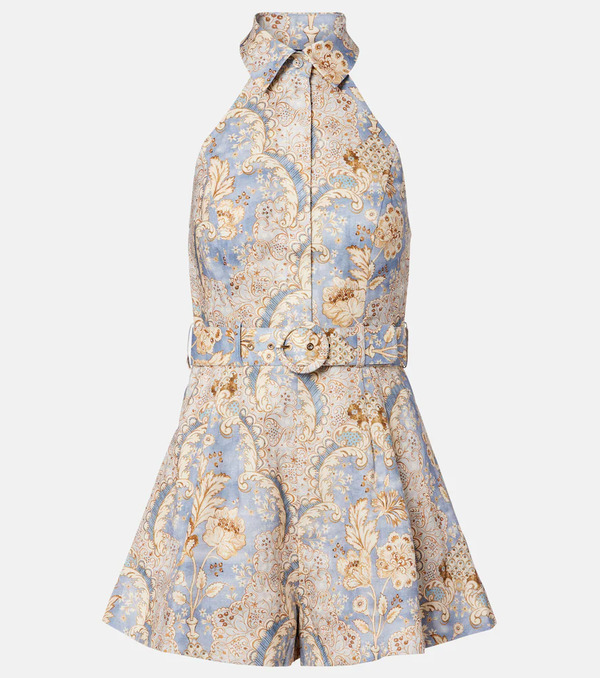  Zimmermann Zimmermann Daylight Printed Linen Romper 