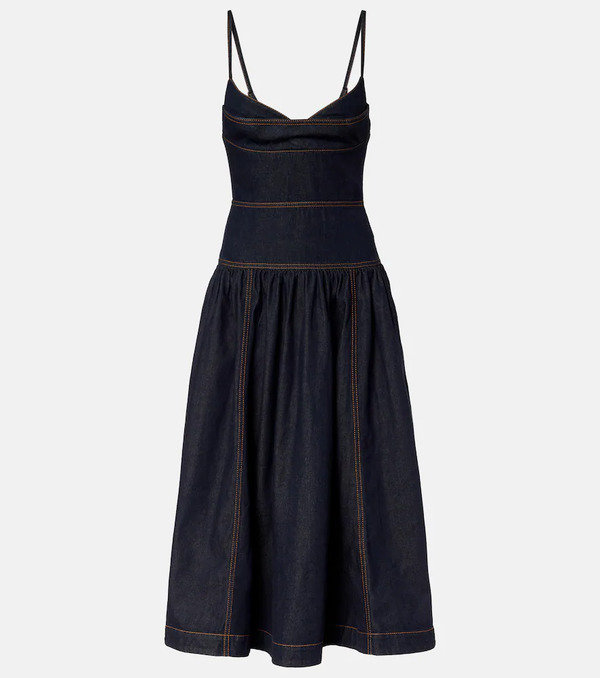  Zimmermann Zimmermann Denim Midi Dress 