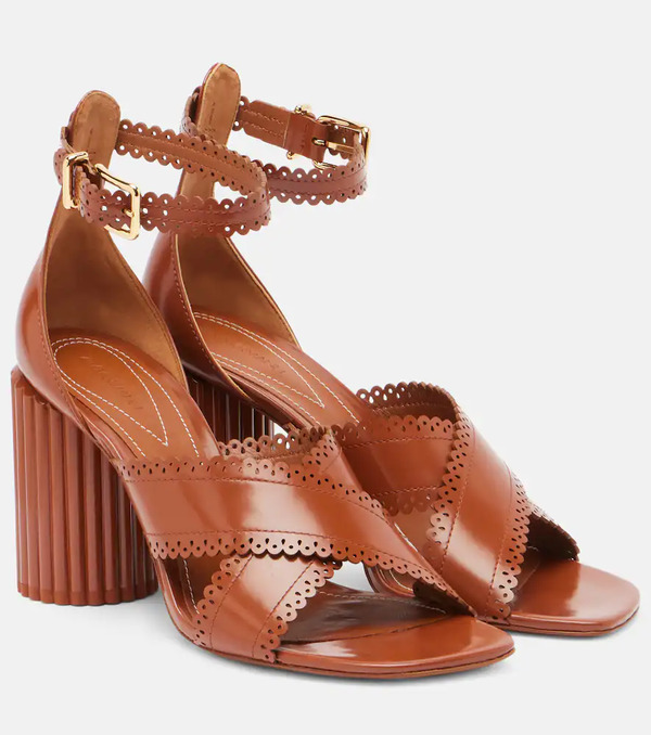  Zimmermann Zimmermann Eddie 85 Leather Sandals 