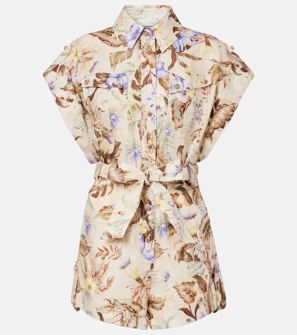  Zimmermann Zimmermann Floral Linen Romper 