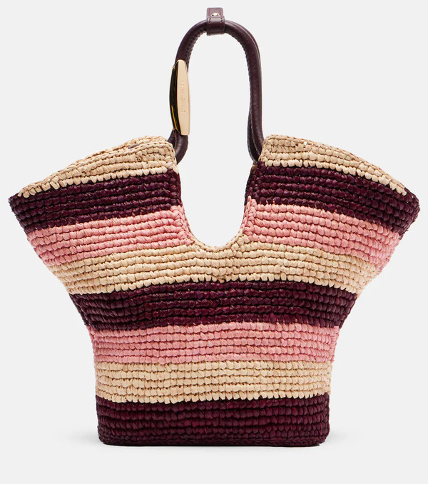  Zimmermann Zimmermann Goldentime Small Raffia Tote Bag 
