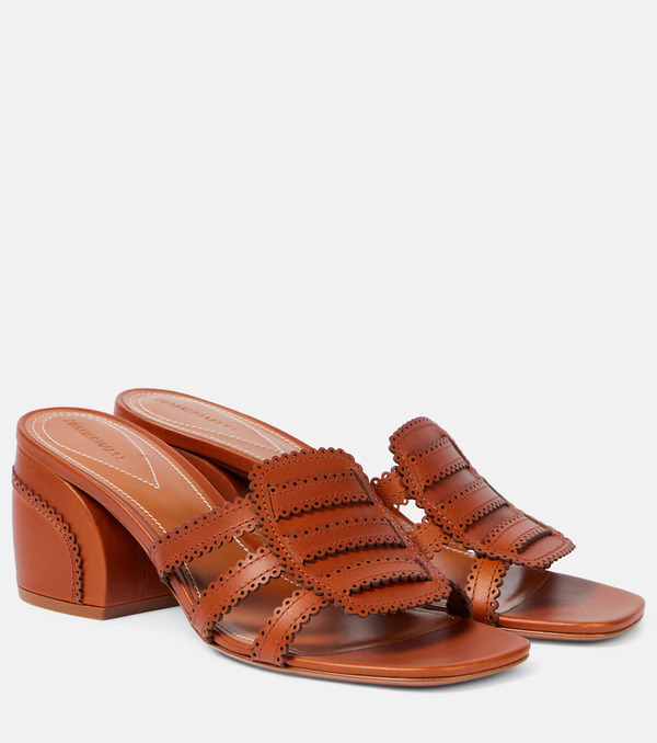  Zimmermann Zimmermann Goldie 65 Leather Mules 