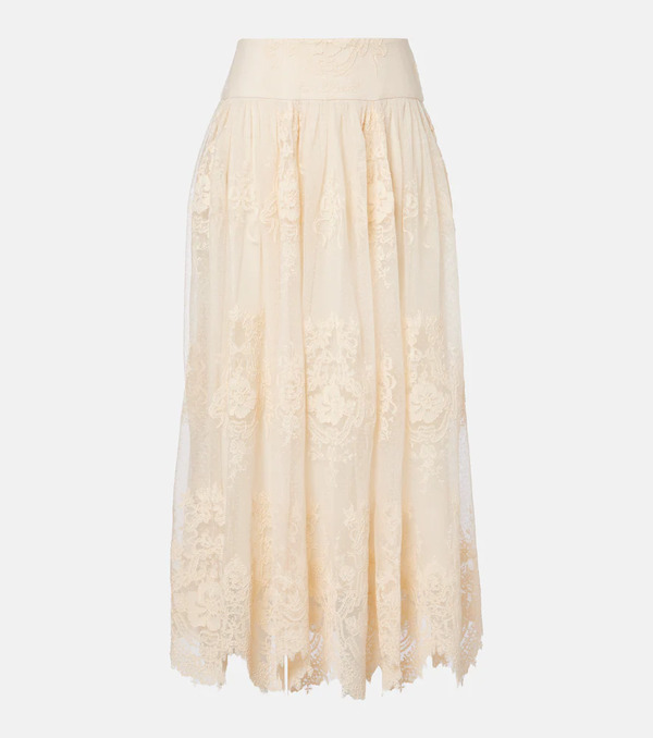  Zimmermann Zimmermann Hypnotic Floral Lace Maxi Skirt 