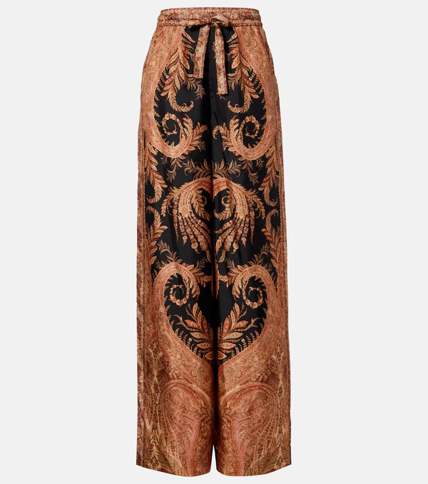  Zimmermann Zimmermann Hypnotic Silk Wide-leg Pants 