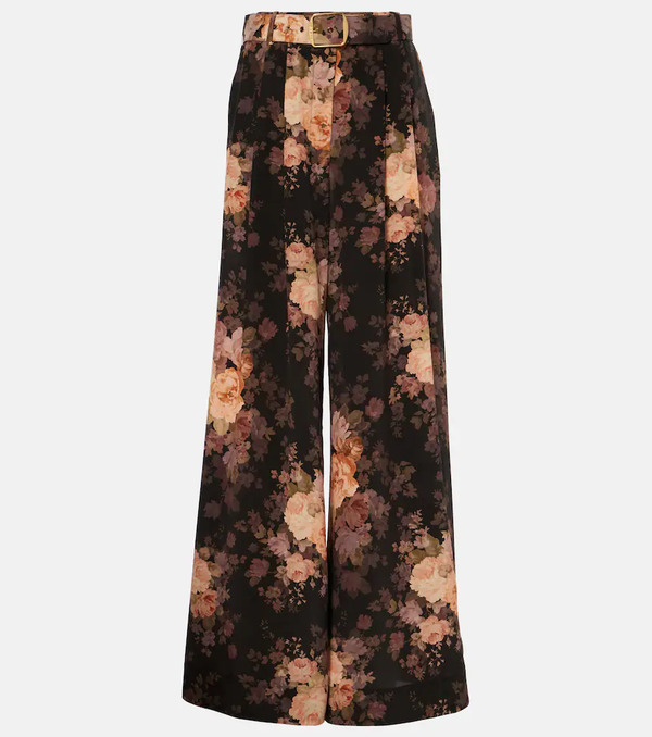  Zimmermann Zimmermann Illustration Silk Wide-leg Pants 