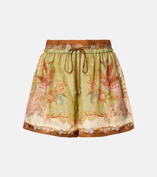  Zimmermann Zimmermann Indra Printed Silk Shorts 