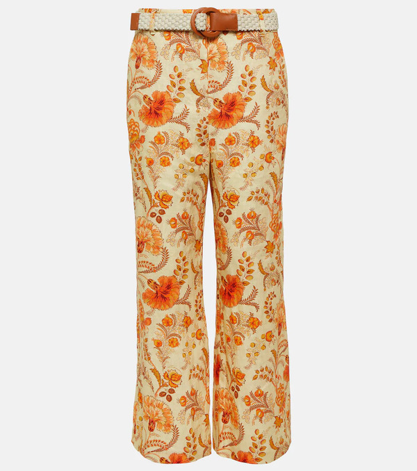  Zimmermann Zimmermann Junie Cropped Linen Flared Pants 
