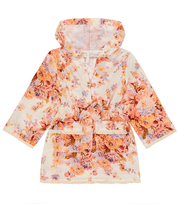  Zimmermann Kids Zimmermann Kids Devi Floral Cotton Robe 