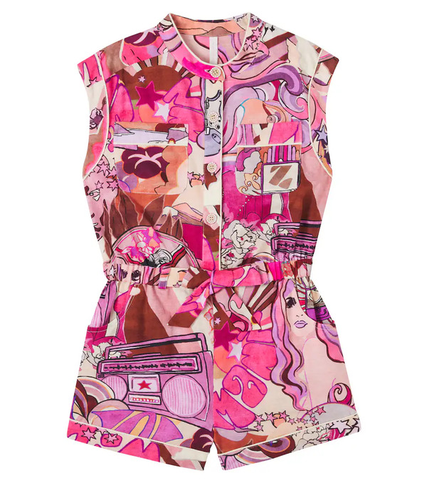  Zimmermann Kids Zimmermann Kids Printed Cotton Playsuit 