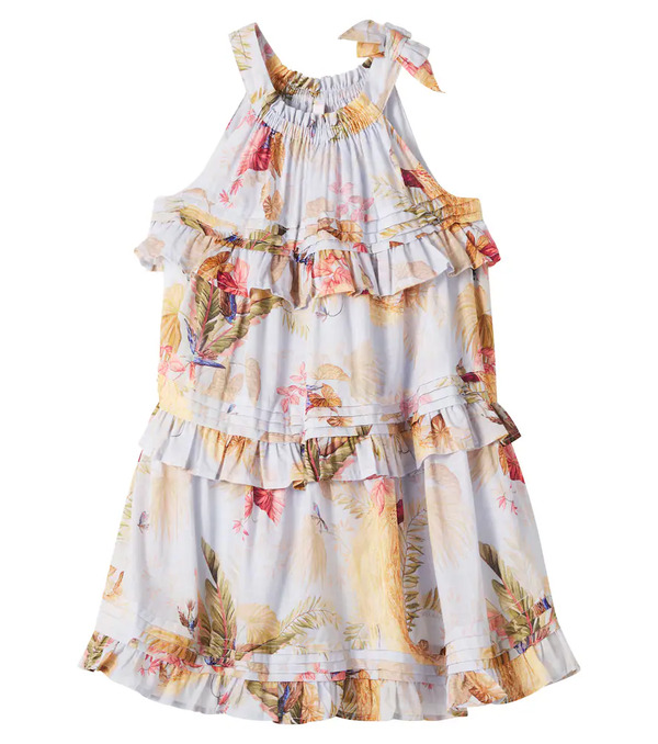  Zimmermann Kids Zimmermann Kids Rhiannon Floral Tiered Cotton Dress 