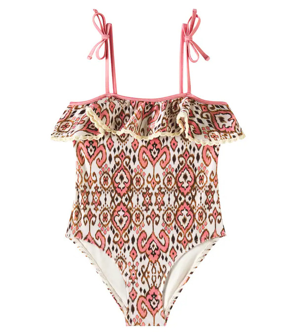  Zimmermann Kids Zimmermann Kids Wylie Ruffled Printed Swimsuit 