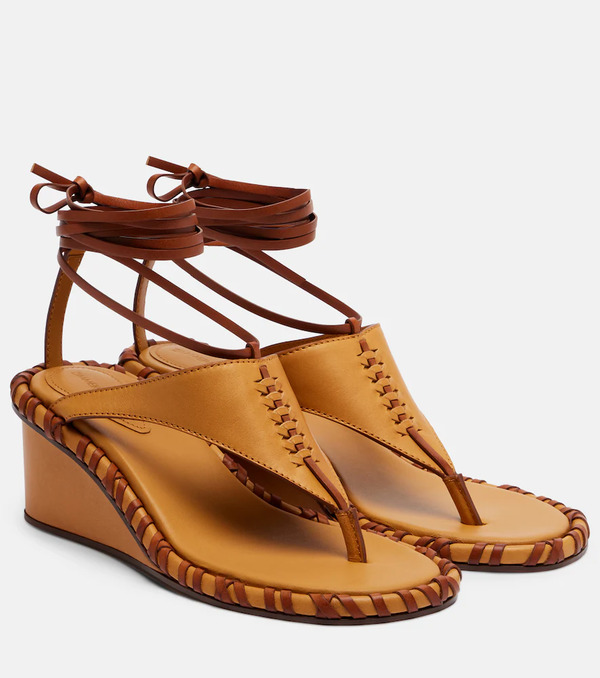  Zimmermann Zimmermann Leather Wedge Sandals 