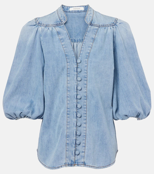  Zimmermann Zimmermann Lucky Denim Blouse 