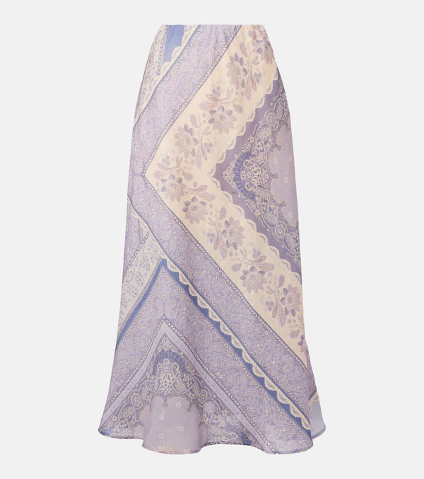  Zimmermann Zimmermann Lucky Printed Linen Skirt 