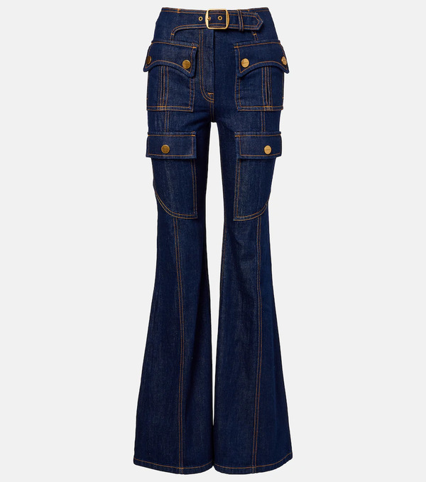  Zimmermann Zimmermann Luna Belted Flared Jeans 
