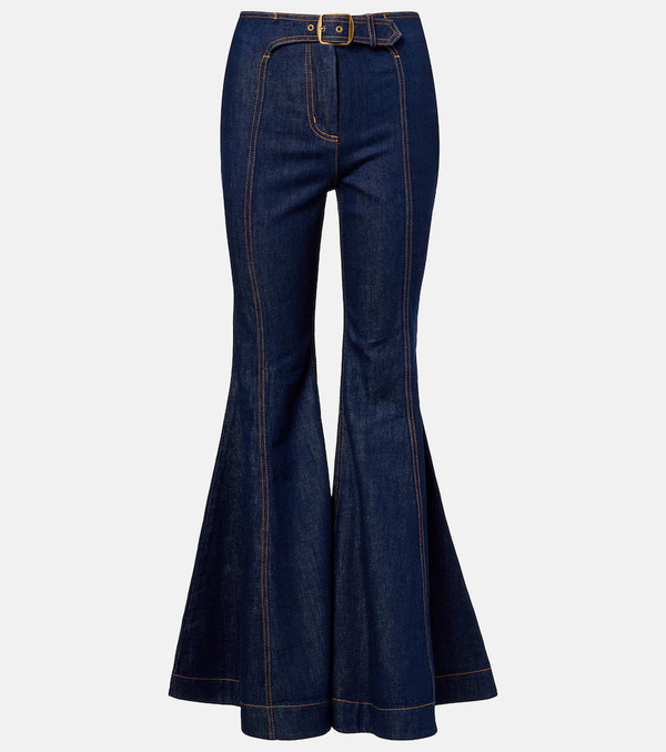  Zimmermann Zimmermann Luna Belted Flared Jeans 