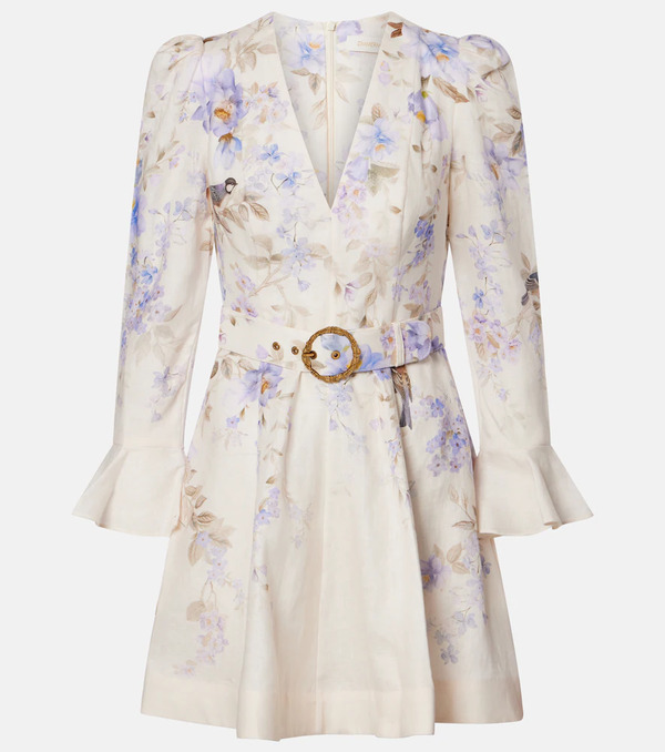  Zimmermann Zimmermann Luna Floral Linen Minidress 