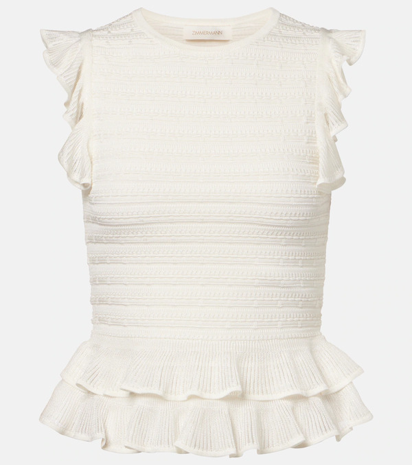  Zimmermann Zimmermann Luna Ruffled Top 