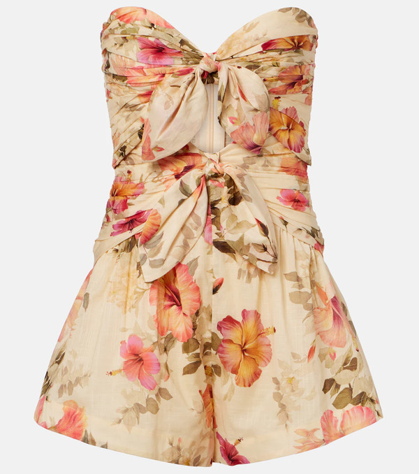  Zimmermann Zimmermann Mahon Floral Cotton Romper 