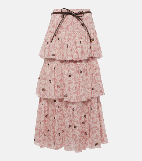  Zimmermann Zimmermann Ottie Floral Midi Skirt 