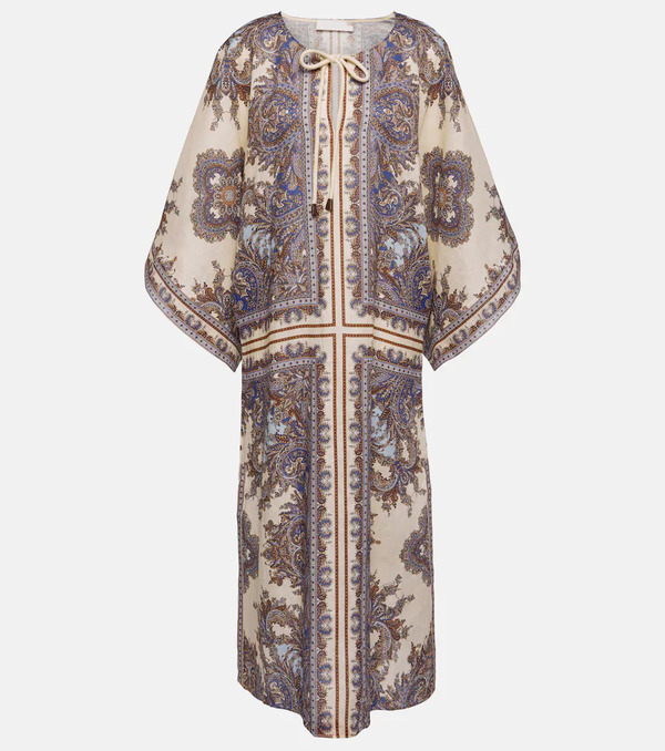  Zimmermann Zimmermann Ottie Paisley Linen Kaftan 