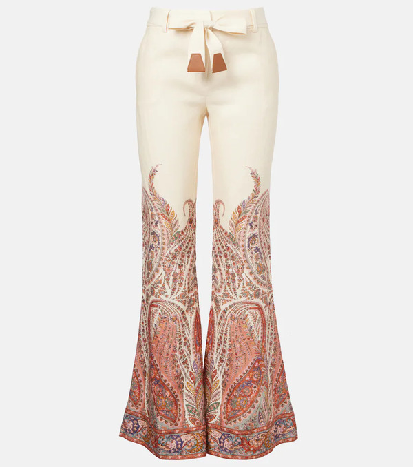  Zimmermann Zimmermann Paisley Linen Flared Pants 