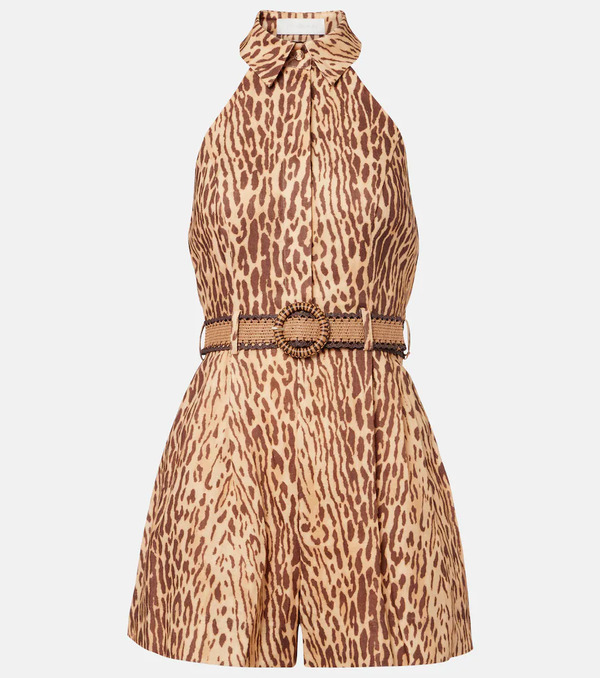  Zimmermann Zimmermann Printed Linen Jumpsuit 