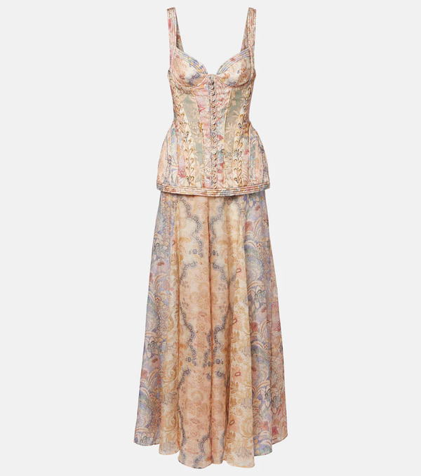  Zimmermann Zimmermann Rebellion Floral Linen Gown 