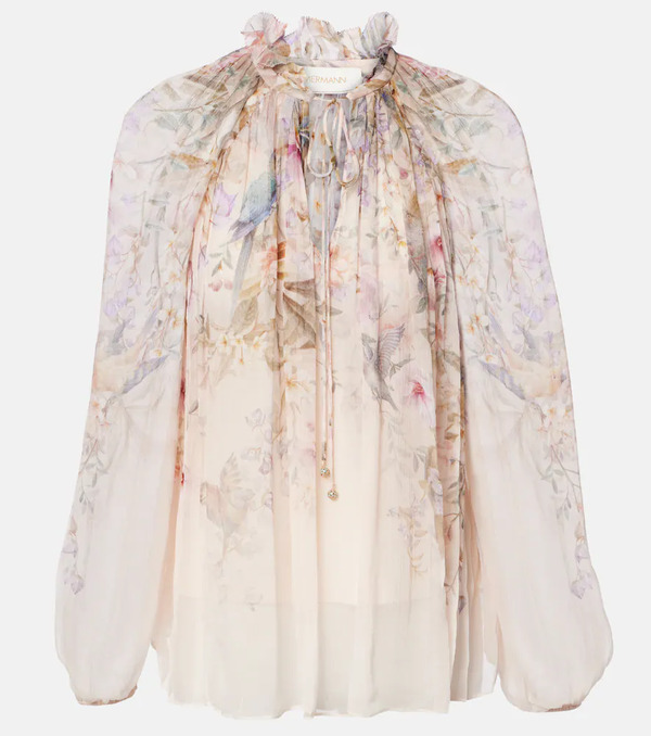  Zimmermann Zimmermann Rebellion Printed Sheer Blouse 