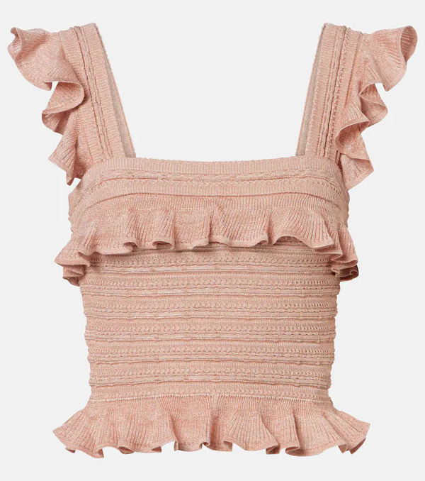  Zimmermann Zimmermann Rebellion Ruffled Lame Top 