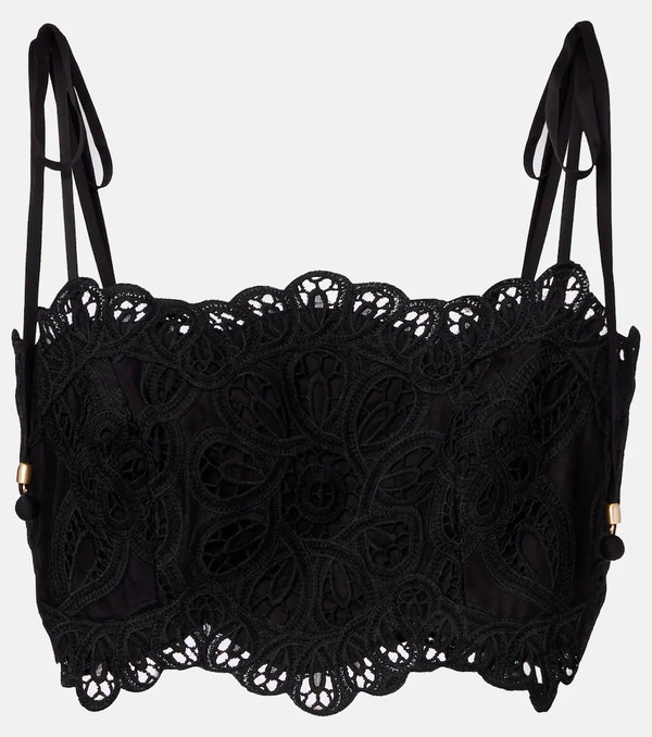  Zimmermann Zimmermann Rhiannon Embroidered Cotton Top 