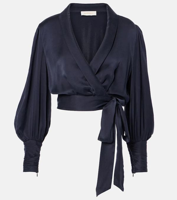  Zimmermann Zimmermann Silk Wrap Top 