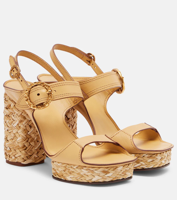  Zimmermann Zimmermann Solena Leather Platform Sandals 