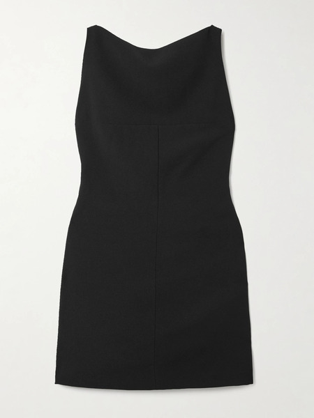  16arlington   Alessa Open Back Crepe Mini Dress   Black 