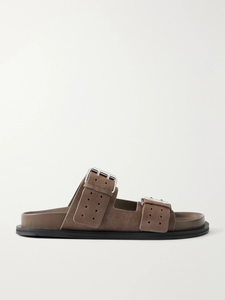  A Emery   Leon Suede Sandals   Taupe 