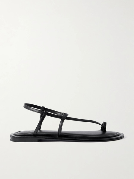  A Emery   Reef Leather Sandals   Black 