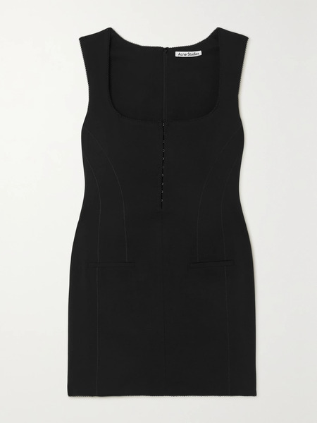  Acne Studios   Crepe Mini Dress   Black 