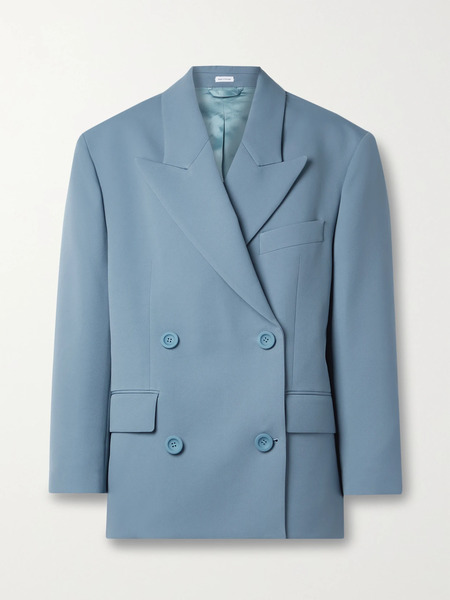  Acne Studios   Double Breasted Twill Blazer   Blue 
