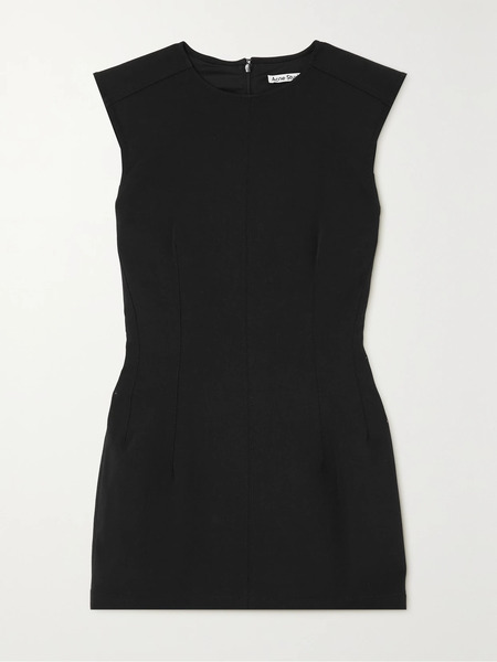  Acne Studios   Gabardine Mini Dress   Black 