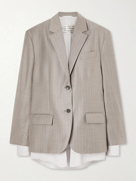  Acne Studios   Julago Mels Pinstripe Wool Blazer   Gray 
