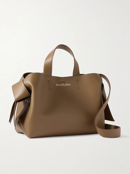  Acne Studios   Musubi Knotted Leather Tote   Camel 