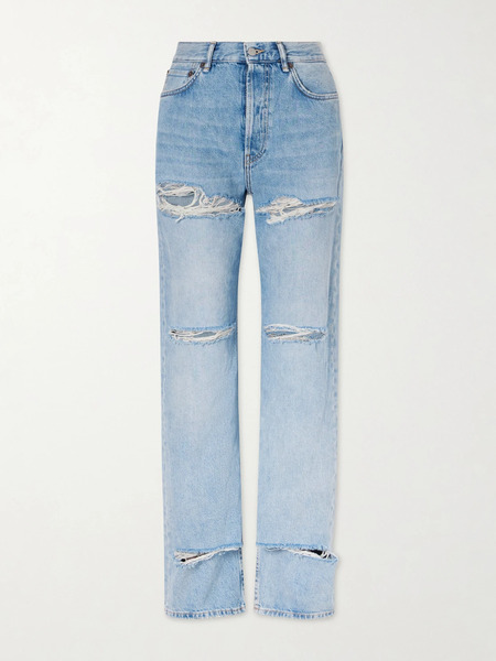  Acne Studios   Straight Leg Jeans   Light Blue 