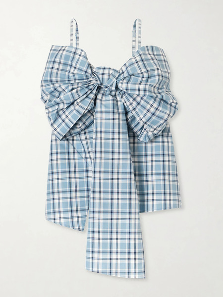  Acne Studios   Tanessa Checked Cotton Blouse   Blue 
