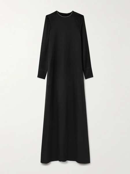  Adam Lippes   Silk Charmeuse Gown   Black 