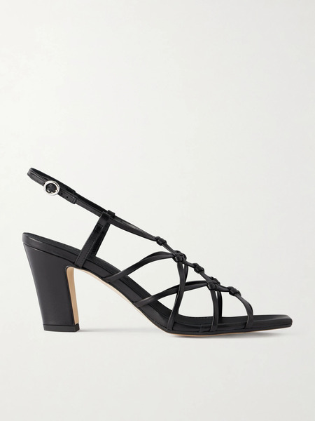  Aeyde   Acacia Leather Sandals   Black 
