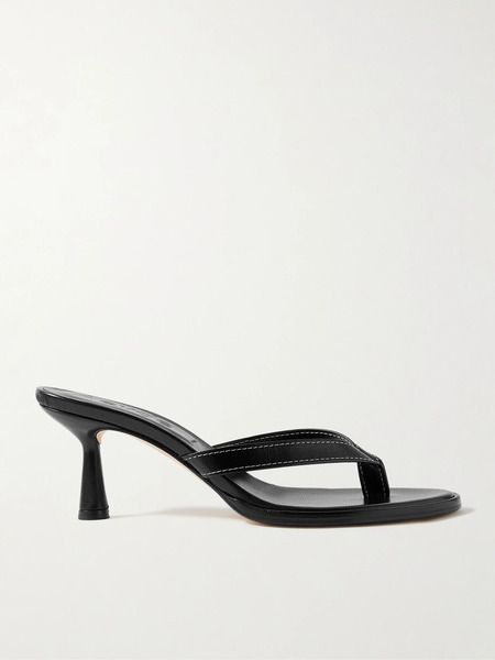  Aeyde   Daphne Leather Sandals   Black 