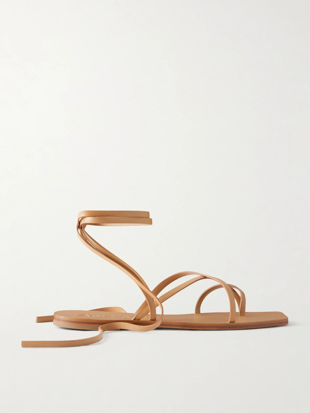 Aeyde   Norah Leather Sandals   Camel 
