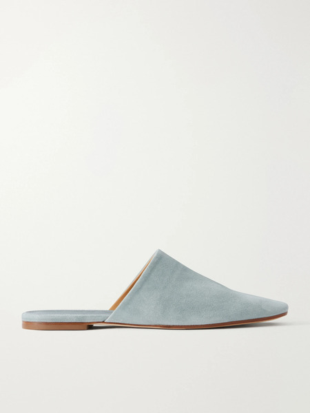 Aeyde   Rega Suede Slides   Light Blue 