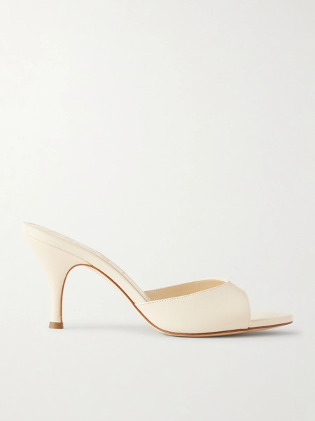  Aeyde   Samia Leather Mules   Cream 