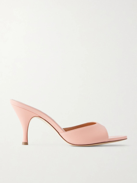  Aeyde   Samia Leather Mules   Pink 